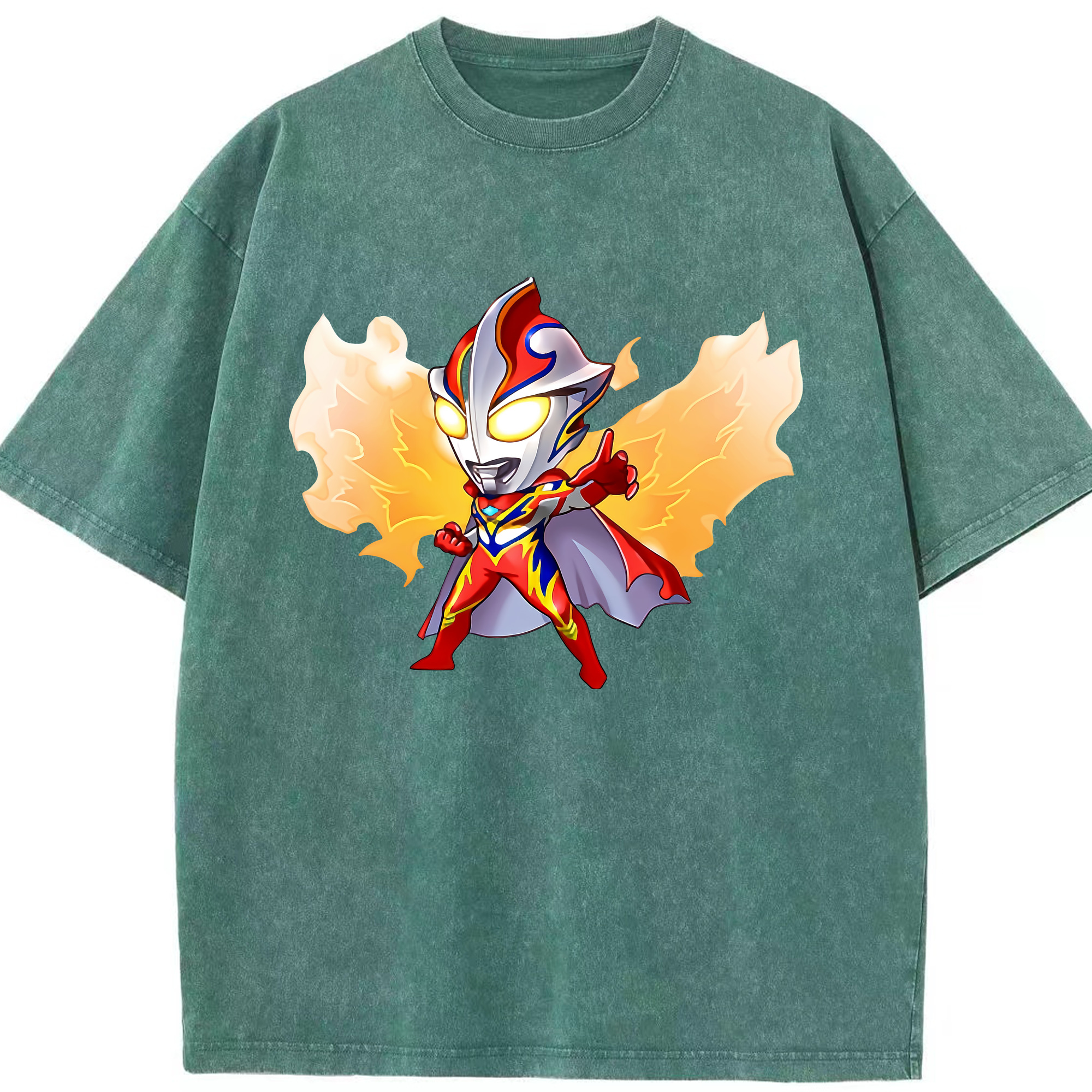 （画像用） ウルトラマン Ultraman 綿100% ヴィンテージ風 半袖Tシャツ（フロントプリント）